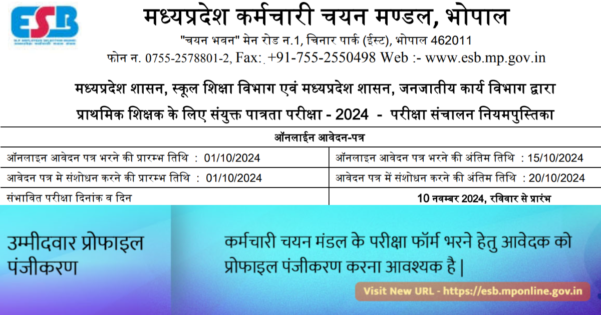 mpesb recruitment 2024 notification: मध्य प्रदेश सरकार में नौकरी सुनहरा मौका न गंवाएं