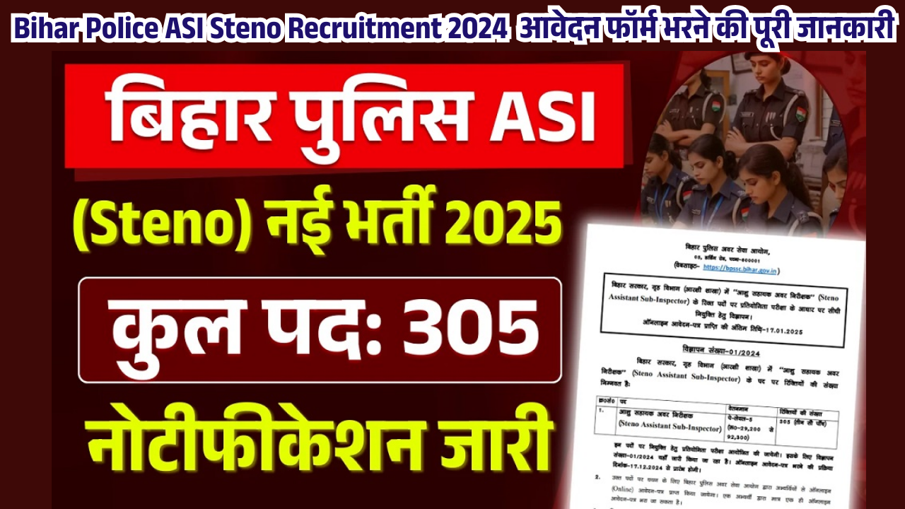 Bihar Police ASI Recruitment 2025