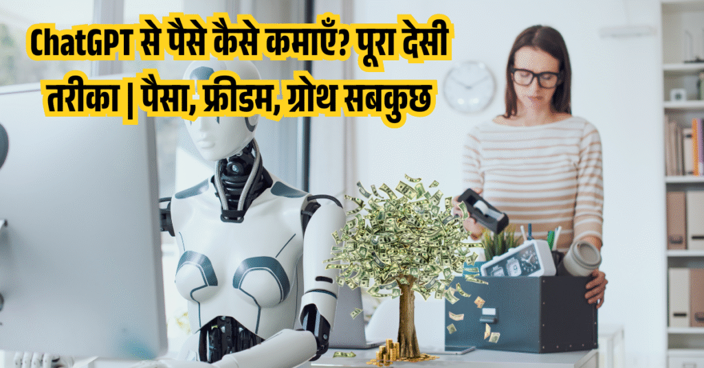 ChatGPT से पैसे कैसे कमाएँ? पूरा देसी तरीका | पैसा, फ्रीडम, ग्रोथ सबकुछ