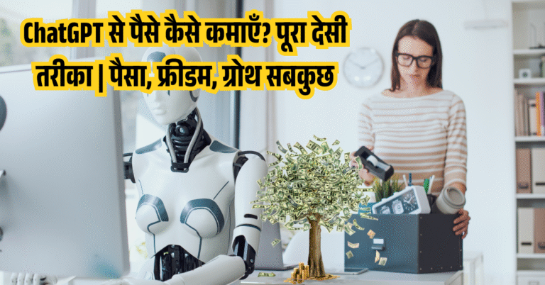 ChatGPT से पैसे कैसे कमाएँ? पूरा देसी तरीका | पैसा, फ्रीडम, ग्रोथ सबकुछ
